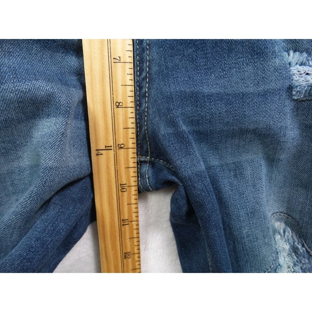 Judy Blue‎ Jeans Womens Size 11/30 Blue Denim Janette Camo Patch Skinny Fit